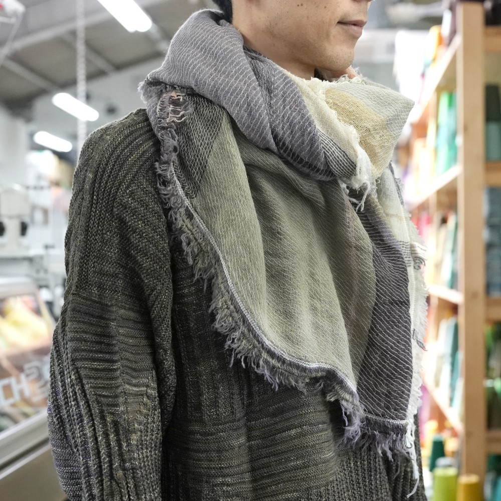 タマキニイメ　ウールショール　スクエア roots shawl SQUARE | tamaki niime