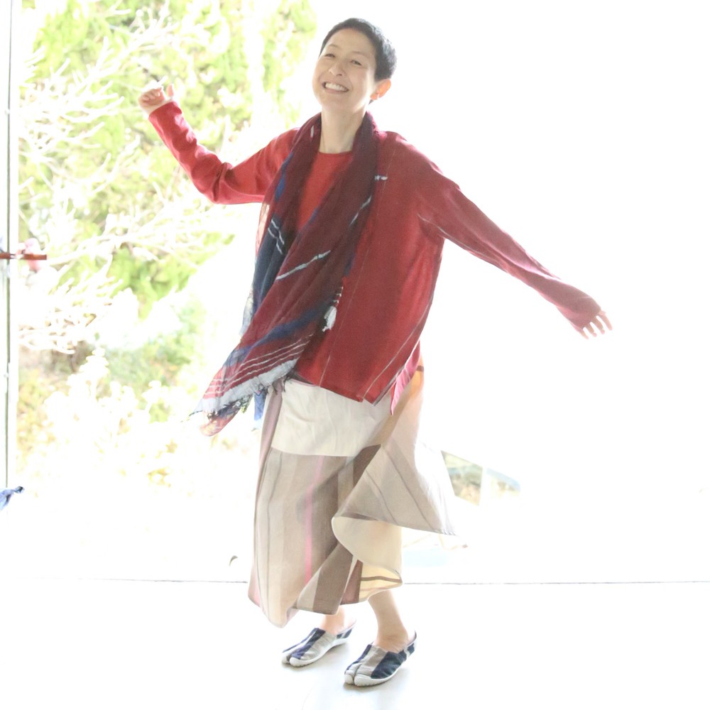 美品♪タマキニイメ fuwa-T short フレンチスリーブ 紺 re9 tamaki niime 玉木新雌 basic wear fuwa-T HALF SLEEVES black