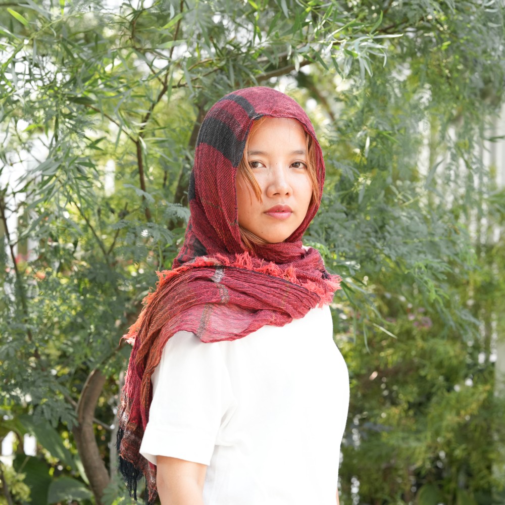 roots shawl MIDDLE | tamaki niime