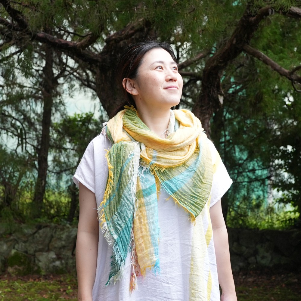 roots shawl BIG | tamaki niime