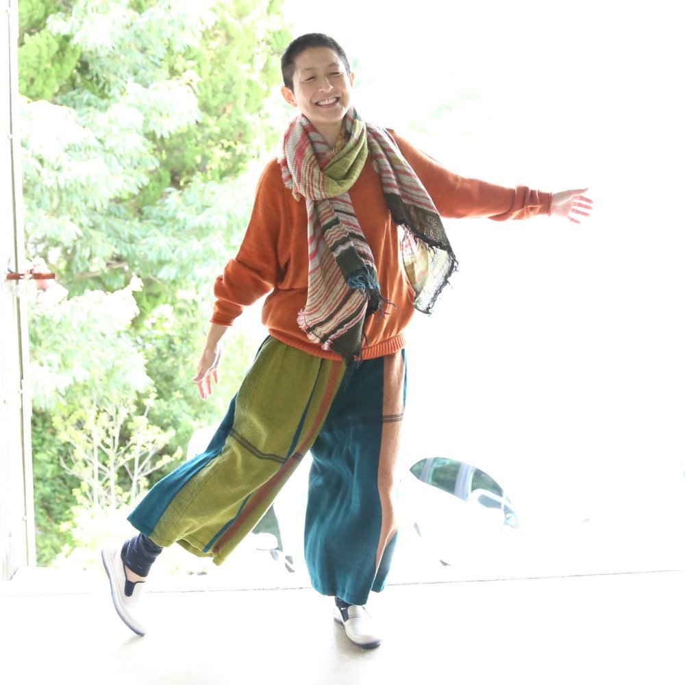 roots shawl MIDDLE | tamaki niime