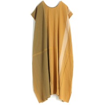 tamaki niime タマキニイメ fuwa T-LONG ふわティー 黄色 tamaki niime 玉木新雌 only one fuwa-T long V wool70% cotton30