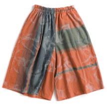 タマキニイメ ワイドパンツ　ショート tamaki niime (タマキ ニイメ) wide pants (ワイドパンツ) グレー