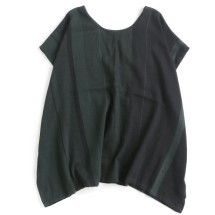 美品♪タマキニイメ fuwa-T short フレンチスリーブ 紺 re9 fuwa-T SHORT | tamaki niime