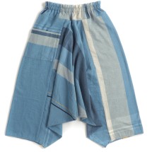 洗える タマキニイメ タルンパンツ ロング ブルー フリーサイズ tarun pants | tamaki niime