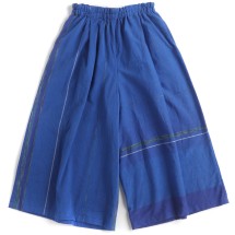 tamakiniime SEN ネイビーとピンクのバイカラーパンツ nica pants | tamaki niime