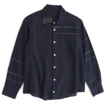 tamaki niime タマキニイメ　ラグランシャツ　navy tamaki niime タマキニイメ ラグランシャツ navy tamaki niime