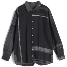 タマキニイメ hood hao フードハオ　フード　コート　コットン ブラック Hooded Coat – La Garçonne