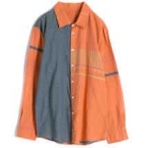 【美品】tamaki niime タマキニイメ 長袖シャツ ユニセックス 赤 4 美品】tamaki niime タマキニイメ 長袖シャツ ユニセックス 赤 4