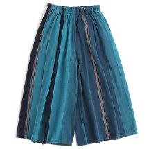 タマキニイメ　Iuzu パンツ　ブルー系 tamaki niime タマキニイメ 「wide pants LONG」 - WEEKENDER