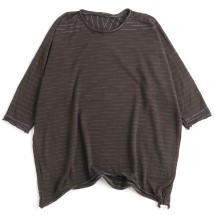 【定価1.4万】タマキニイメ tamaki niime *nuime くるfuto カットソー*ライトグレー系玉木新雌(33-2506-492)【32G52】 nuime くる futo cotton｜tamaki niime 玉木新雌