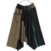 タマキニイメ サルエルパンツ タルンパンツ 深緑 橙 Long rs4 tamaki niime 玉木新雌 サルエルワイドパンツ tarun pants short