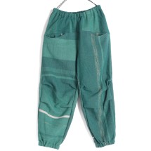 USED タマキニイメnica pants 麻70%綿30% ターコイズ USED タマキニイメnica pants 麻70%綿30% ターコイズ