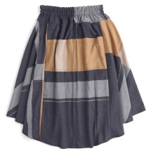 タマキニイメ チョタンスカート マルチカラー 紺 ベージュ rt8 chotan skirt | tamaki niime