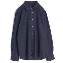 tamaki niime タマキニイメ　ラグランシャツ　navy shirts | tamaki niime