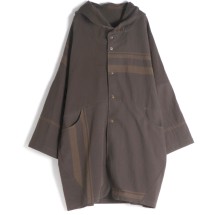 洗える tamaki niime｜hood hao ロングコート 薄手 キナリ 楽天市場】tamaki niime(タマキ ニイメ) 玉木新雌 cotton coat brown