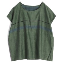 tamaki niime suton T SHORT ノースリーブ フレンチスリーブ Ｔシャツ カットソー グレー レディース 玉木新雌/タマキニイメ【中古】5-0902S♪ 匿名配送】tamaki niime ノースリーブトップス グレー - メルカリ