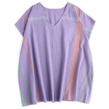 タマキニイメ　試着のみ新品　ペロンT 半袖　ピンクパープル fuwa-T SHORT | tamaki niime