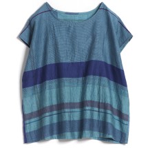 tamaki niime suton T SHORT ノースリーブ フレンチスリーブ Ｔシャツ ベージュ ブラウン レディース 玉木新雌/タマキニイメ【中古】5-0902S♪ suton-T SHORT | tamaki niime